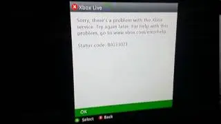 Xbox 360 status code 80153021