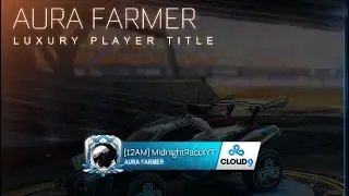 FREE Aura Farmer Glowing Blue Title In Rocket League!!