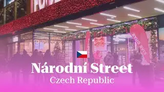 Prague Winter Night Walk 2026 ❄️ Narodni Street to Wenceslas Square | Snowy Walking Tour #prague