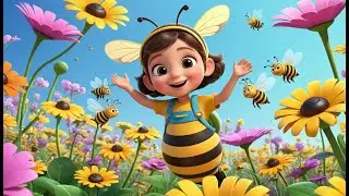 Count the Busy Bees in the Garden | Fun Kids Song | Counting Nature Rhyme
