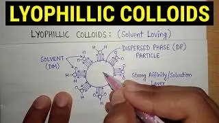 Types of colloidal systems | Lyophillic colloids | solvent loving colloids | lyophillic in English