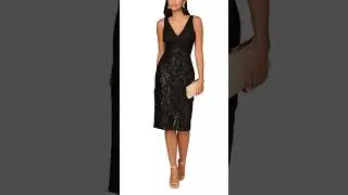 Sequin Sleeveless Sheath Dress