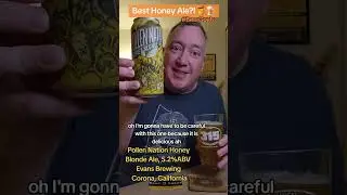 Pollen Nation Honey Blonde Ale by Evans Brewing Company of Corona, CA! Best Honey Ale?! #Beer