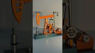 3D Metal Pumping Unit Model - DIY Assembly Kit (219pcs) #3DMetalModel #DIYPumpingUnit #shorts