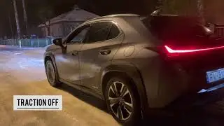 Lexus UX 250h AWD E-four Winter Test on ice