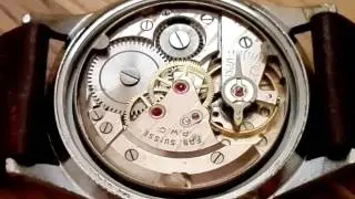 P.W.C. swiss watch with 17 jewel FELSA 465 movement, ca.1950