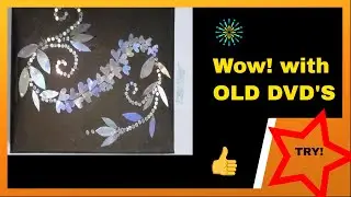 CD/DVD recycling wall decor making/ How to make Wall decor with old CD/DVD || Passion