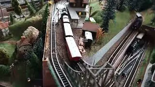 Länderbahn Güterzug gezogen von einer P8 viel Spaß beim zu schauen.