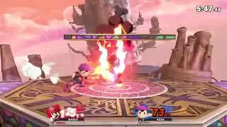 (Mario) kidlink viewer vs Nathan Gaming (Ness smashy bros ultimate replay 