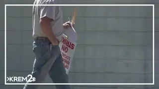 Local operators union on strike as of Tuesday morning, WSDOT projects including the North South Corr