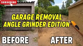 Garage Removal &ndash; Angle Grinder Edition | 1960s Concrete Garage Demolition