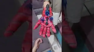 Spiderman Web launcher Glove Toy #spiderman #gloves #toys #nerf