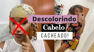 LUZES NO CABELO CACHEADO, DESCOLORAÇÃO EM CASA | Gleidi Sales