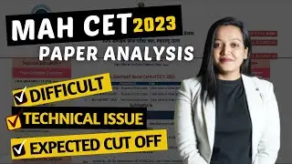 MAH CET 2023 Exam Analysis🔥 || My Experience in MHT CET || Topper with 98%ile✅