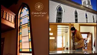 Custom Cutting Plate Glass Storm System for Church Windows
