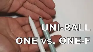 Сравнение и обзор ручек Uni-ball One и One f