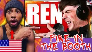 UK RAP🔥 REN - Fire in the Booth (American REACTION)
