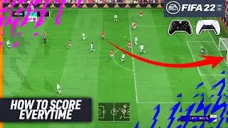 FIFA 22 HOW TO SCORE GOALS EVERYTIME!! OVERPOWERED NEW MECHANIC TO BEAT THE GOALKEEPER!! TUTORIAL