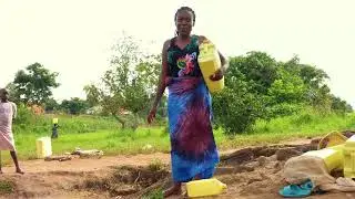 African Village Girl ||Fetching water from a local well
