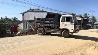 First Start New PROJECT!! Landfill Delete FLOODED POND By EXPERT Skill DOZER Driver & 5TonTruck.