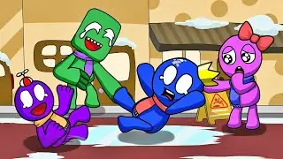 Rainbow Friends Go Ice  Skating || Roblox Rainbow Friends Animation