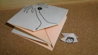 Daily Origami:  270 - Magic Monkey Climbing Tree
