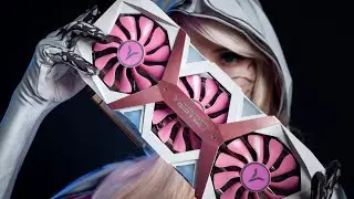 Pink and White-Yeston RX5700XT GAME ACE Graphics Card