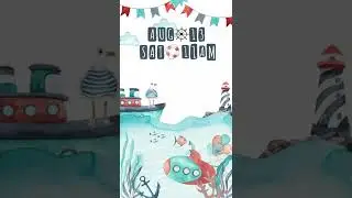 Nautical Birthday Video Invitation, Ahoy Animated Custom E Invites, Ocean Theme Video Invites