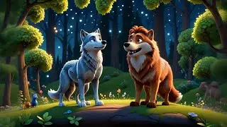 Four Friendly Wolves Howl at the Stars + More Nursery Rhymes & Kids Songs
