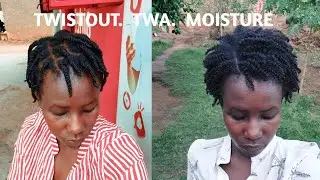TWISTOUT on my short kinky hair | mielle mousse | TWA