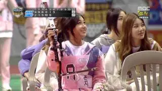150220 걸스데이 양궁 민아 소진 유라 Archery Minah Sojin Yura Girl's Day (150202)