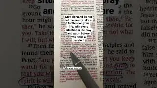Stay alert the enemy is watching! #shorts #love #god #jesus #bible #faith #hope  #joy #scripture