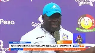 Coach Razak applauds his Bandari FC Team