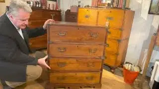 Antique Anglo Indian Campaign Chest