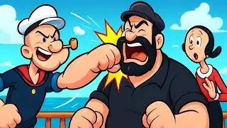 &ldquo;Popeye the Sailor vs Bluto | Funny Cartoon Battle for Olive | Classic Adventure&rdquo;