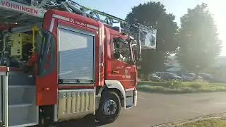 Großeinsatz in Vöhringen Einsatzfahrten FF Illerberg Thal + FF Vöhringen + FF Illerzell und BRK