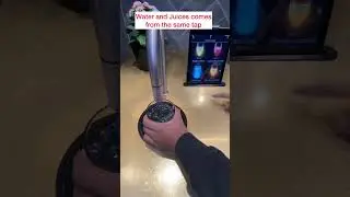 Cool, Water and Juices from the same tap. தண்ணீர் மற்றும் பழச்சாறுகள் ஒரே குழாயில் இருந்து வருகிறது.