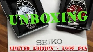 Unboxing LIMITED SEIKO 5 Sports GMT 1000 pieces / SSK029  ICE Blue & SSK031 Passion Red
