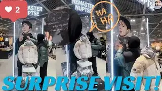 Пак Бо Гом шокировал поклонников неожиданным визитом в магазин The North Face в Мёндоне!