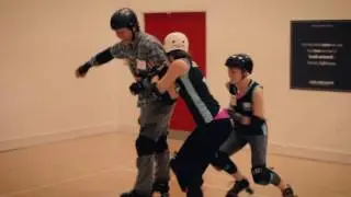 Anton gets his skates on with Dublin Roller Derby