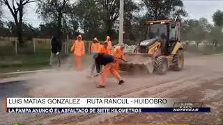 LUIS GONZALEZ - ASFALTADO RUTA RANCUL - LIMITE CON CORDOBA