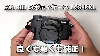 【開封レビュー】純正ならではの安心感、フルサイズコンパクトデジタルカメラ RX1RIII のボディケース LCS-RXLを購入しました【SONY (ソニー) Cyber-shot RX1R III】