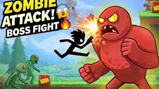 Zombie Boss Fight 🧟&zwj;♂️ | Stickman Survival Game | Level 10