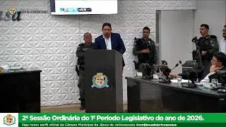 [🔴AO VIVO] 2ª SESSÃO ORDINÁRIA DO PRIMEIRO PERÍODO LEGISLATIVO 2026- JIJOCA DE JERICOACOARA