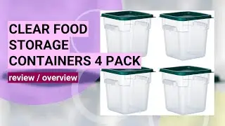 Review: 4 Pack Clear Food Storage Containers - Durable & Practical Solution!