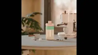 Office Insulated Water Bottle With Tea Infuser and Straw Stainless Steel Travel Thermos With Handle