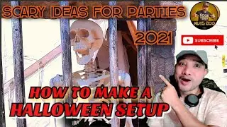 HOW TO MAKE A HALLOWEEN SETUP 2021| DIY DECORATING HALLOWEEN PARTY #HOWTO #HALLOWEEN #KUYSBOO
