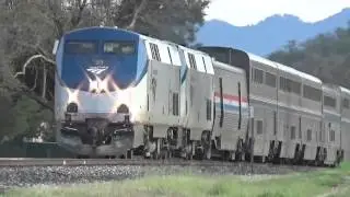 Amtrak #11 and #14 of Wed 2 Mar 2016 [HD]