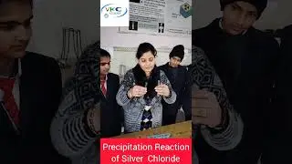 precipitation reaction of silver chloride| trending shorts | reaction of AgNO3 + NaCl