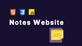 Notes taking Website | Crud | HTML, CSS, JS
